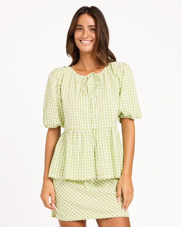 Womens Charlie Check Top