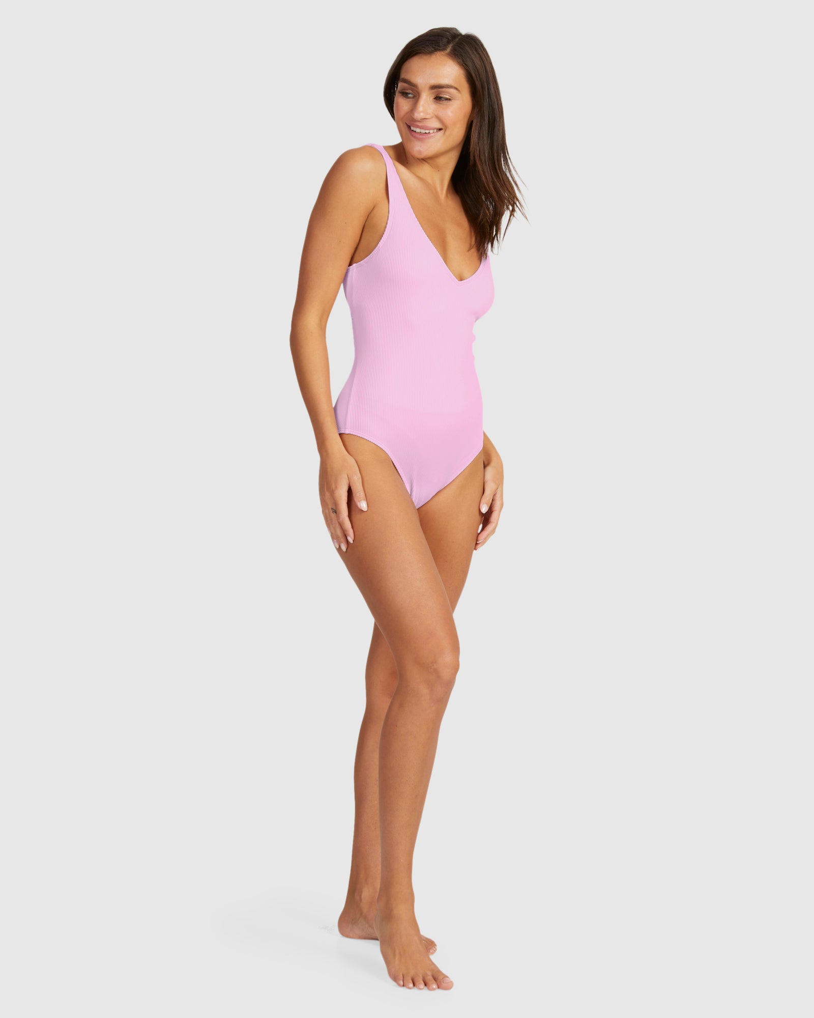 Womens Rib Roxy Love One Piece New One Piece Swimsuit