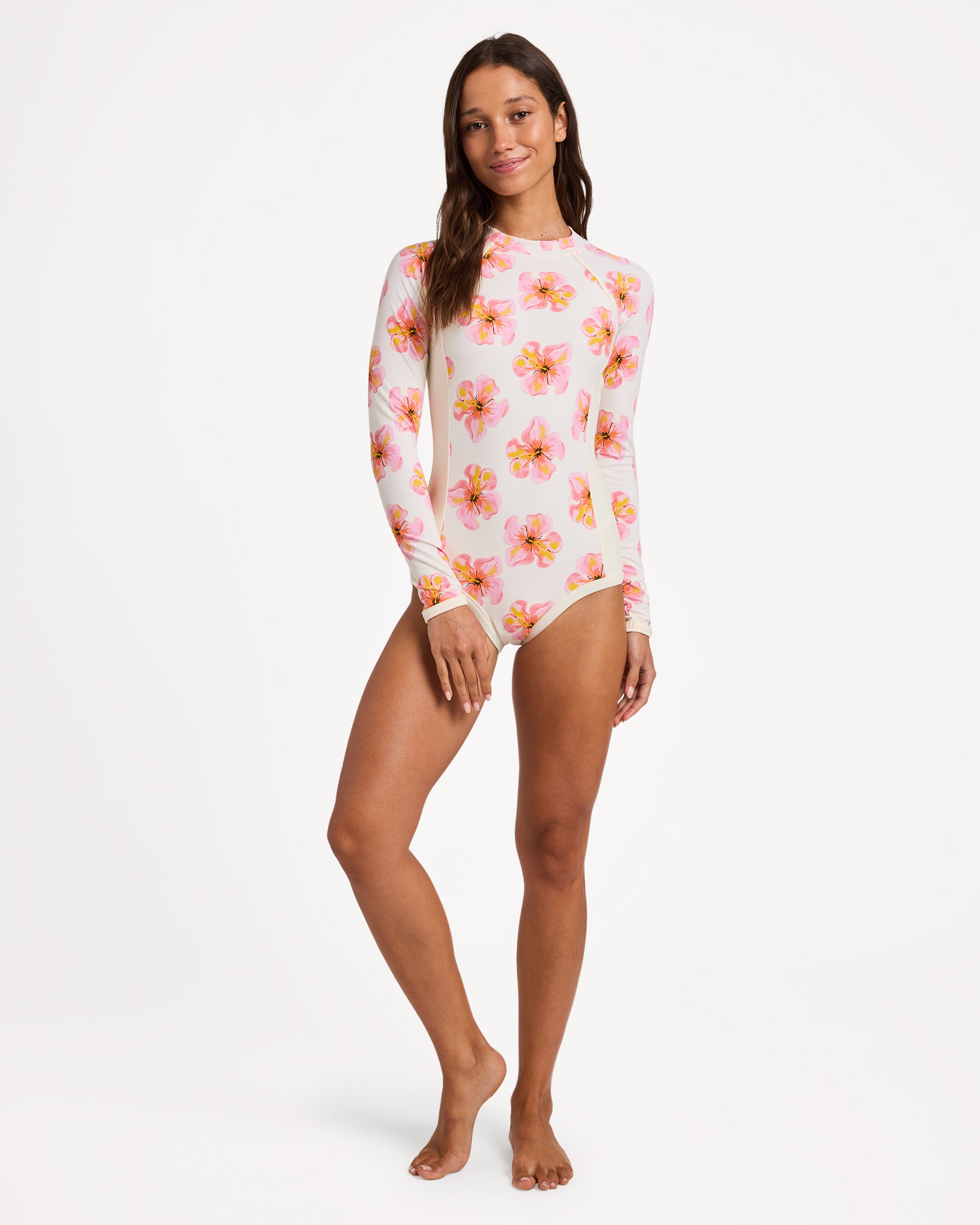 hibiscus♡ Womens Hibiscus Long Sleeve One Piece – Roxy