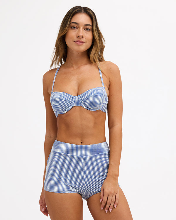 Womens Charlie Check Underwire Bikini Top