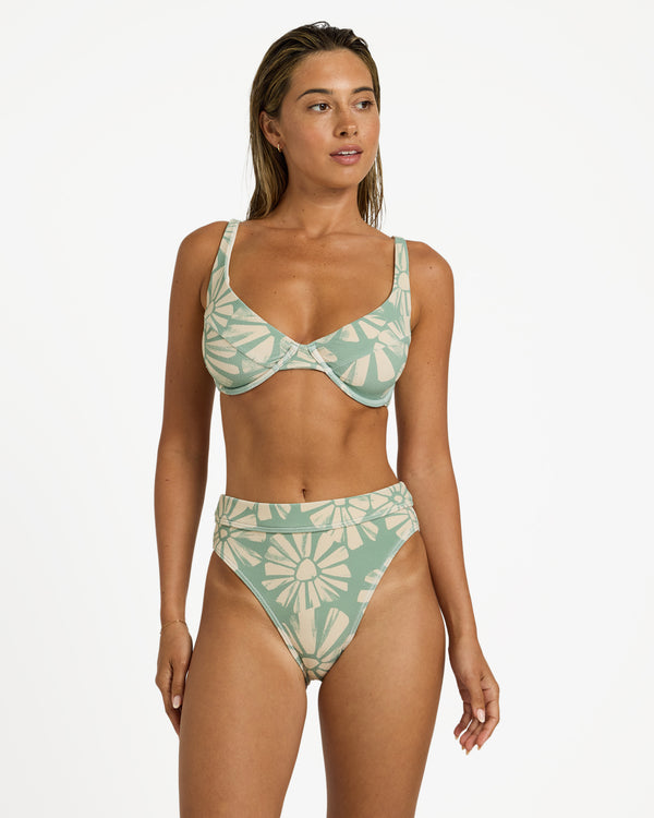 Womens Suntribe Mod Mid Waist Bikini Bottom