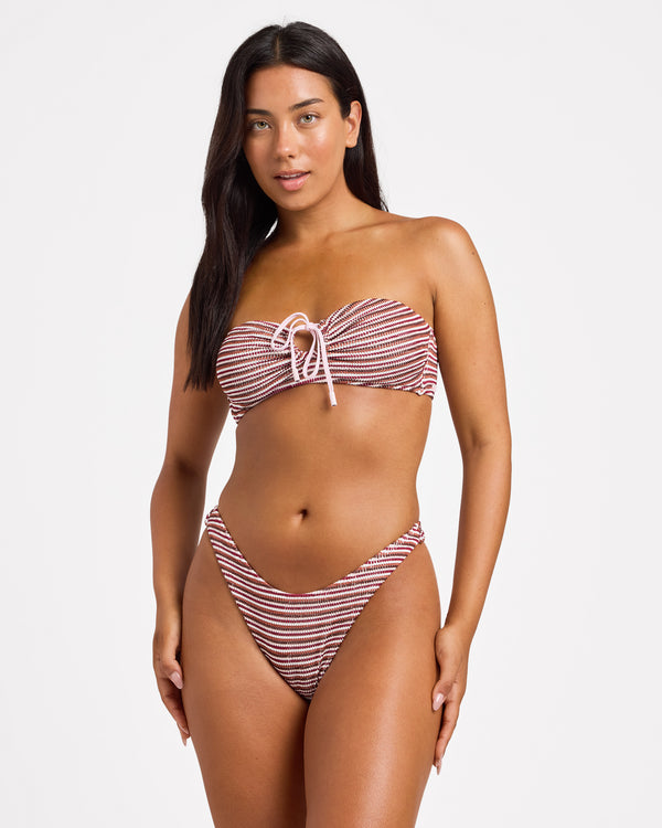Womens Daphne High Leg Cheeky Bikini Bottom