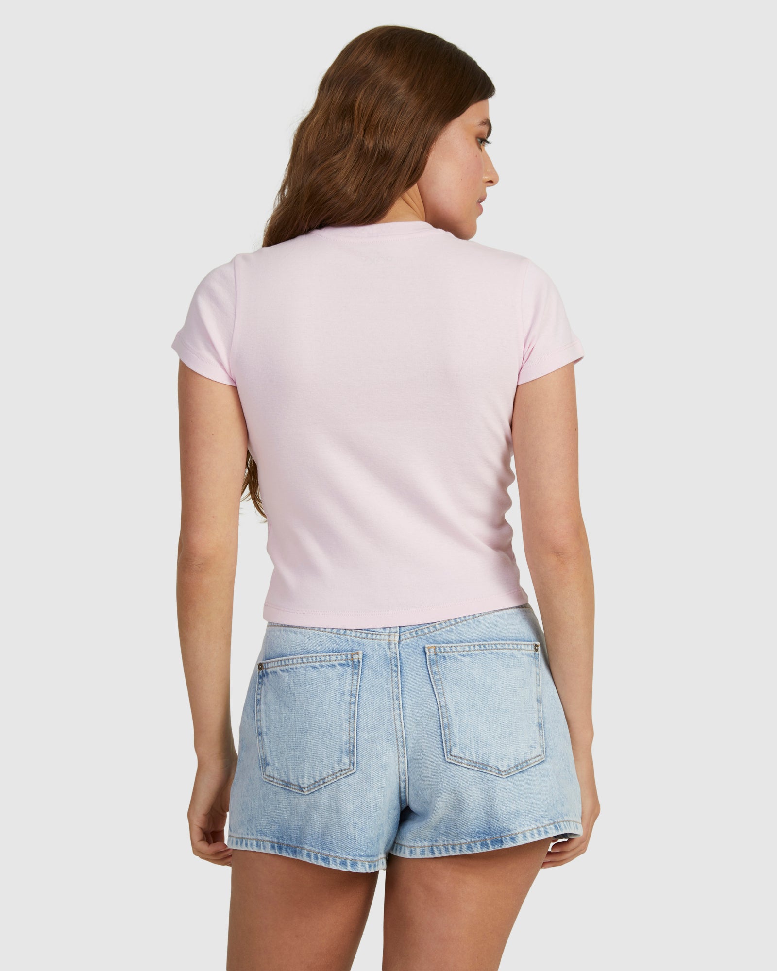 Womens Summertime Glow Baby Tee T-Shirt